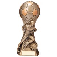Trailblazer Male Football Trophy Award Classic Gold 190mm : New 2020