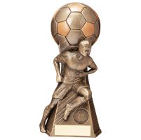 Trailblazer Male Football Trophy Award Classic Gold 230mm : New 2020