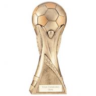 World Trophy Football Heavyweight Antique Gold 250mm : New 2022