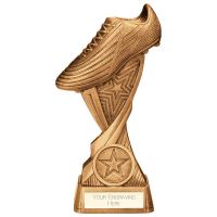 Volley Football Boot Award Antique Gold 150mm : New 2023