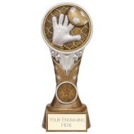 Ikon Tower Goalkeeper Award Antique Silver and Gold 175mm - PA24154C