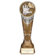 Ikon Tower Goalkeeper Award Antique Silver and Gold 225mm - PA24154E