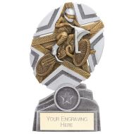The Stars Motorcross Plaque Award Silver and Gold 150mm - PA24245B