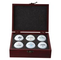 Ace 6 Golf Ball Mahogany Case 70x195x110mm : New 2019