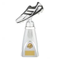 World Striker Deluxe Football Boot Trophy Award Silver and Black 290mm : New 2019