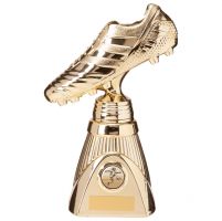 World Striker Deluxe Football Boot Trophy Award Gold 230mm : New 2020
