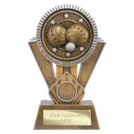 Apex Ikon Lawn Bowls Award Gold and Silver 180mm - NEW 2025 - PM24162C