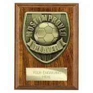 Cobra Plaque Most Improved Player Award Walnut 125mm - NEW - PN25107B