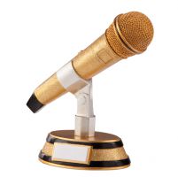 The Karaoke Microphone Trophy Award 175mm