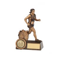 Athletics Trophies Endurance Female Running Trophy Award 125mm
