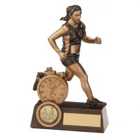 Athletics Trophies Endurance Female Running Trophy Award 165mm