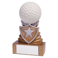 Shield Golf Mini Trophy Award 95mm : New 2019