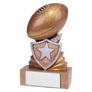 Shield Rugby Mini Trophy Award 95mm : New 2019