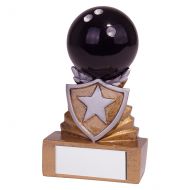 Shield Ten Pin Bowling Mini Trophy Award 95mm : New 2019