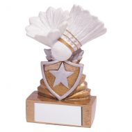 Shield Badminton Mini Trophy Award 95mm : - RF19098A