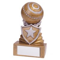 Shield Lawn Bowls Mini Trophy Award 95mm : New 2019