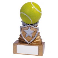 Shield Tennis Mini Trophy Award 95mm : New 2019