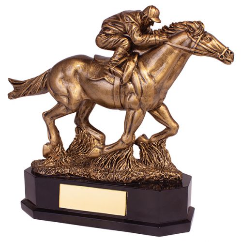 Aintree Equestrian Racing Horse Trophy Award 220mm : New 2019