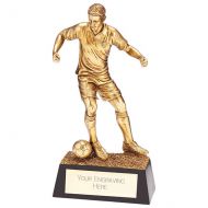 Colossus Football Resin Figure Metallic Gold 410mm : New 2022
