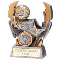 Flashbolt Football Resin Award Silver 120mm : New 2022