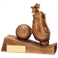 Horizon Golf  Bag Resin Award Gold 115mm : New 2022