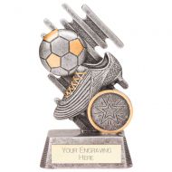Focus Football Boot & Ball Award Silver 110mm : New 2023