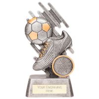 Focus Football Boot & Ball Award Silver 130mm : New 2023