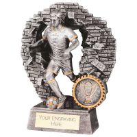 Blast Out Male Football Resin Award 130mm : New 2023