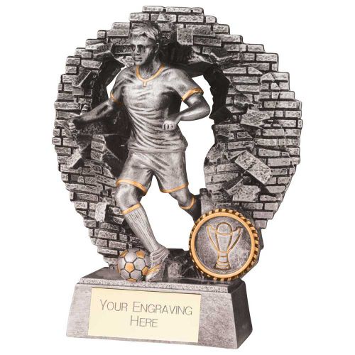 Blast Out Male Football Resin Award 160mm : New 2023