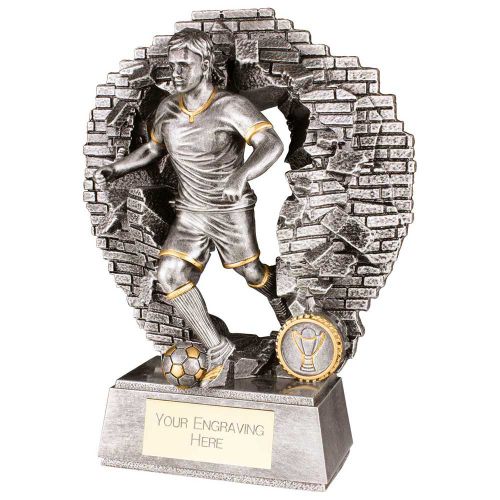 Blast Out Male Football Resin Award 230mm : New 2023