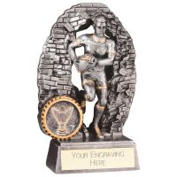Blast Out Female Rugby Resin Award 130mm : New 2023