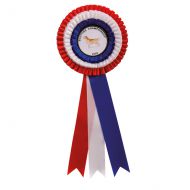 Red White and Blue Rosette 305mm