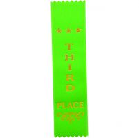 3rd Place Green Ribbon 200 x 50mm