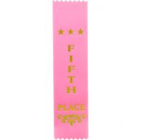 5th Place Pink Ribbon 200 x 50mm