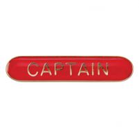 Scholar Bar Badge Captain Red 40mm