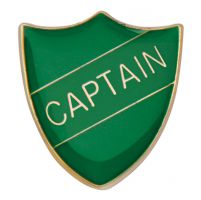 Scholar Pin Badge Captain Green 25mm