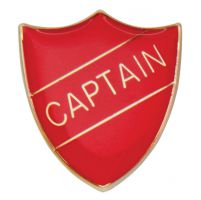 Scholar Pin Badge Captain Red 25mm
