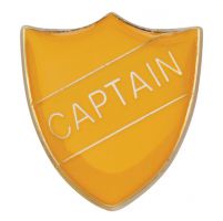 Scholar Pin Badge Captain Yellow 25mm
