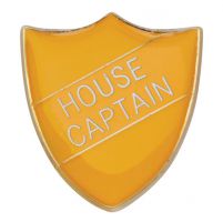 Scholar Pin Badge House Captain Yellow 25mm