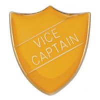 Scholar Pin Badge Vice Captain Yellow 25mm