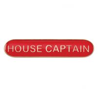 Scholar Bar Badge House Captain Red 40mm