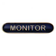 Scholar Bar Badge Monitor Blue 40mm