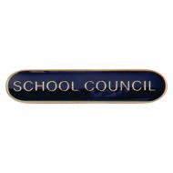 Scholar Bar Badge School Council Blue 40mm