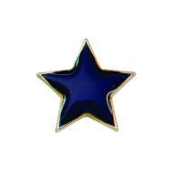 Scholar Pin Badge Star Blue 20mm - SB16125B