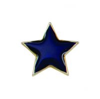 Scholar Pin Badge Star Blue 20mm