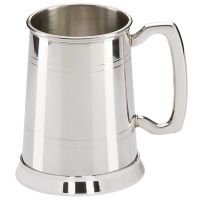 Commodore Stainless Steel Tankard 115mm : New 2023