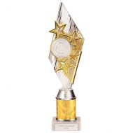 Pizzazz Plastic Tube Trophy Silver - Gold 325mm : New 2022