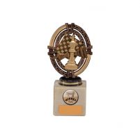 Maverick Legend Block Chess Bronze 150mm