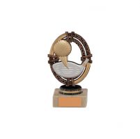 Maverick Legend Block Trophy Golf Bronze 125mm
