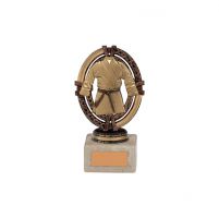 Maverick Legend Block Martial Arts Bronze Trophy 135mm